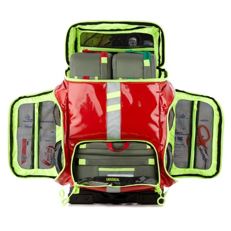 EMS Backpack G3 Clinician Red Urethane-Coated Tarpaulin 7 X 17 X 20 Inch