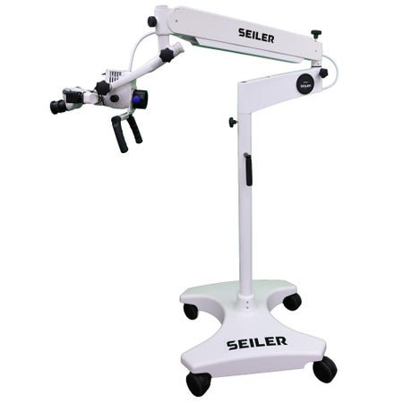 Seiler ENT Microscope 0 to 220° Inclinable Straight Binocular Head 250 mm 96 to 264VAC Floor Mount