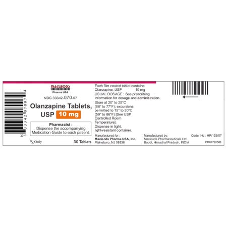 Olanzapine 10 mg Tablet 30 Tablets