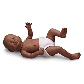 Special Needs Mannequin Life/form® Dark Skin Tone Male Newborn