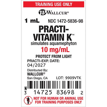 Training Medication Peel-N-Stick Labels Practi-Vitamin K™