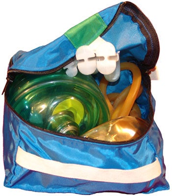 Center Airway Pouch Thomas Blue 8 X 8 X 4 Inch