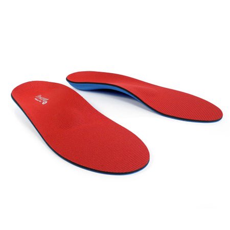 Orthotics Powerstep® Pinnacle Plus Full Length EVA / Polyester / Polypropylene / Poron® / VCT® Women 12 / Men 10 to 10.5 Black / Blue / Red