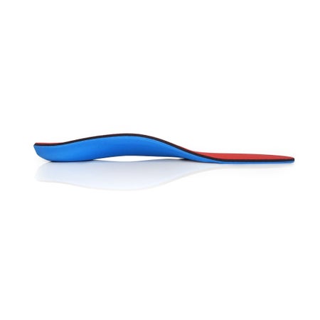 Orthotics Powerstep® Pinnacle Plus Full Length EVA / Polyester / Polypropylene / Poron® / VCT® Women 12 / Men 10 to 10.5 Black / Blue / Red