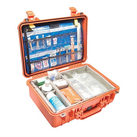 EMS Case Pelican 1500 Orange Copolymer / Polypropylene / Foam 18.5 X 14.06 X 6.93 Inch