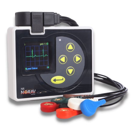 Electrocardiograph Norav Battery Operated High Resolution Display Resting / Stress