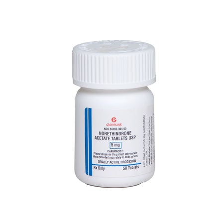 Norethindrone Acetate 5 mg Tablet 50 Tablets