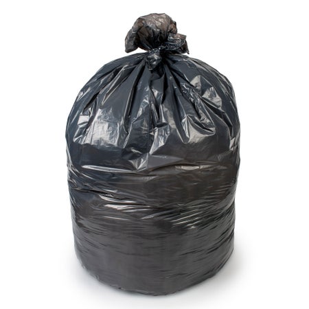 Trash Bag Colonial Bag Super Hex 45 gal. 0.90 mil 40 X 46 Inch Gray Extra Heavy Duty X-Seal Bottom Coreless Roll
