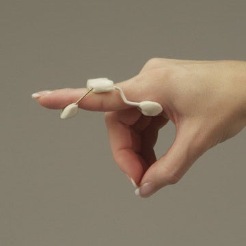 Extension Finger Splint LMB ACU-Spring X-Large Without Fastening Finger Silver / White