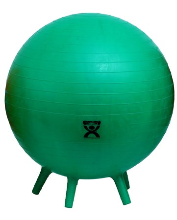Inflatable Exercise Ball with Stability Feet CanDo® Green
