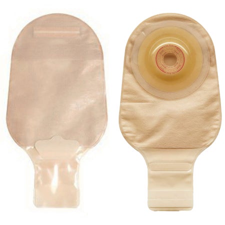 Ostomy Pouch Esteem® + Flex One-Piece System Convex V2, Pre-Cut 1 Inch Stoma Drainable