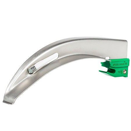 Laryngoscope Blade Curaplex® Macintosh Type Fiberoptic Light Adult Sterile