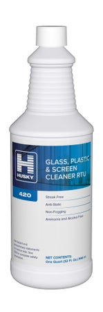 Glass / Surface Cleaner Husky® 420 Antistatic Manual Pour Liquid 1 Quart Bottle Mild Scent NonSterile