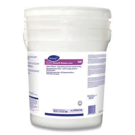 Fabric Softener Diversey™ Clax® Deosoft Breeze 5 gal. Pail Liquid Concentrate Fresh Scent