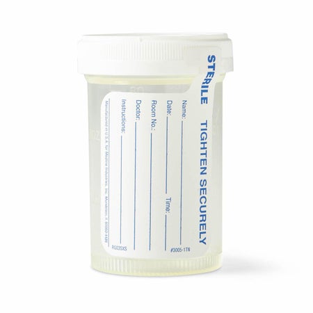 Specimen Container for Pneumatic Tube Systems Click-N-Close 90 mL (3 oz.) Screw Cap Patient Information Sterile Fluid Path