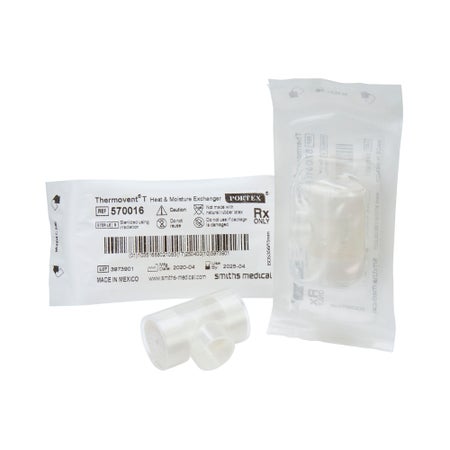 Heat and Moisture Exchanger-Trach Thermovent® 25 mg H₂O/L @ VT 1000 mL 1.0 cm H₂O @ 30 LPM Straight