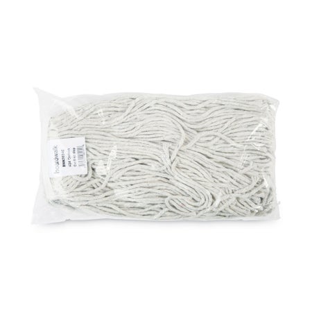 Wet String Mop Head Boardwalk® Cut-end Size 24 White Cotton Reusable