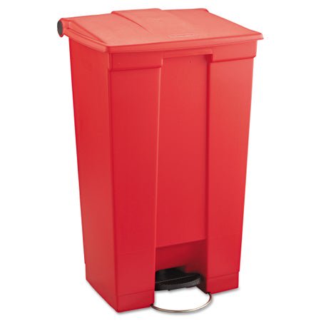 Trash Can Rubbermaid® 92 Quart / 23 gal. Red Plastic Rectangular