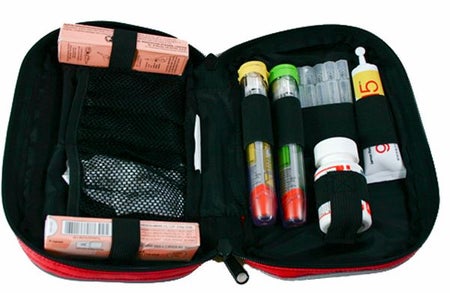 Emergency Medication Bag BLS MedModule Red Impervaguard-UP Fabric