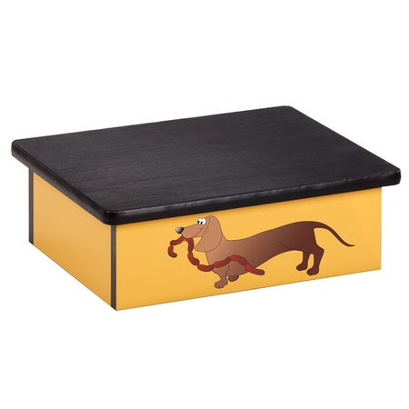Step Stool Pediatric 1 Step Wood Frame 7 Inch Step Height