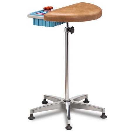 Phlebotomy Stand Hand Operated Single Post 5-Leg Base