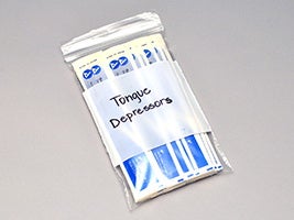Reclosable Bag LK® Clear Line 2 X 3 Inch LDPE Clear / White Block Zipper Closure