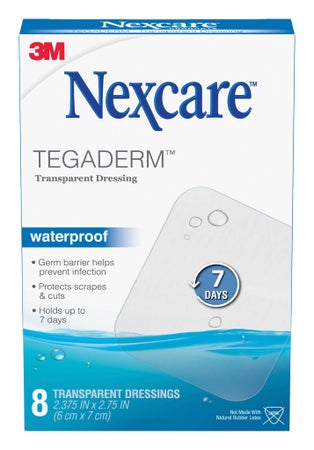 Transparent Film Dressing Nexcare™ Tegaderm™ 2-3/8 X 2-3/4 Inch 2 Tab Delivery Rectangle Sterile