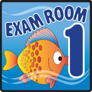 Door Sign Room Sign Clinton™ Exam Room 1