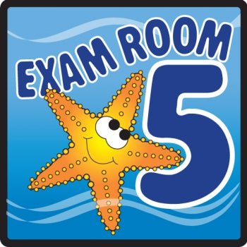 Door Sign Room Sign Clinton™ Exam Room 5