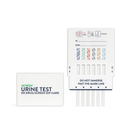 Drugs of Abuse Test Kit iScreen® AMP, BAR, BUP, BZO, COC, mAMP/MET, MTD, OPI300, OXY, THC 25 Tests CLIA Non-Waived