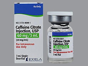 Caffeine Citrate, Preservative Free 20 mg / mL Injection 3 mL