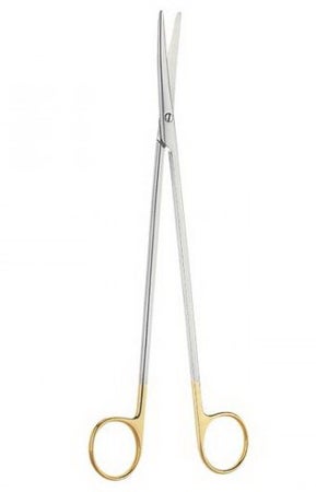 Dissecting Scissors Vital® Metzenbaum 7 Inch Length OR / Surgical Grade German Stainless Steel / Stellite NonSterile Finger Ring Handle Straight Blunt Tip / Blunt Tip