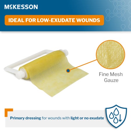 Xeroform Petrolatum Impregnated Dressing McKesson Roll 4 Inch X 3 Yard Sterile