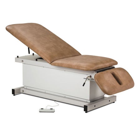 Hi-Lo Shrouded Exam Table Model 81330 Electric Foot Control 27 W X 76 L Inch Adjustable Backrest 500 lbs. Weight Capacity
