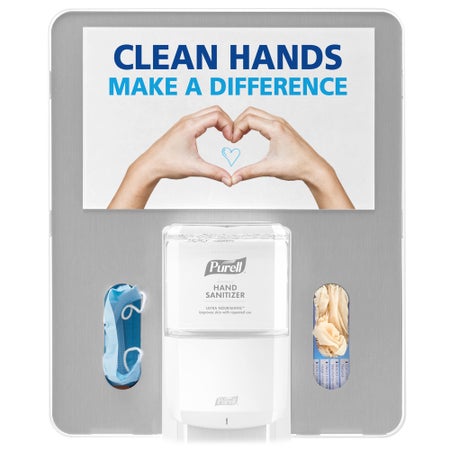 Floor Stand Bracket Purell® Messenger™ White, 8-1/2 X 14 Inch