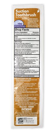 Suction Toothbrush Kit Toothette® NonSterile