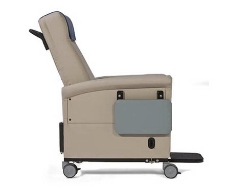 Bariatric Transport Manual Recliner Ascent XL 660 Series Natural Vinyl 4 Inch Casters 500 lbs. Weight Capacity