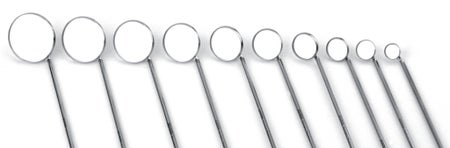 Laryngeal Mirror Size 3 / 16 mm Stainless Steel Deluxe Handle