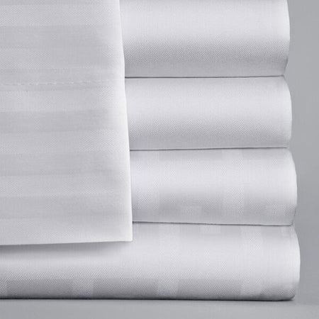 Bed Sheet ComforTwill™ Fitted 54 X 80 X 14 Inch White Reusable