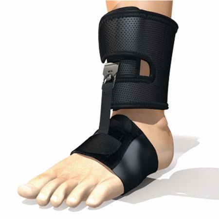 Foot Wrap Ossur Foot-Up® Shoeless Black / 7-9/10 to 9-2/5 Inch Foot Circumference