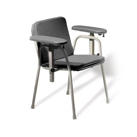Blood Drawing Chair Ritter® 281 Dual Fixed Armrestrests Iron Ore