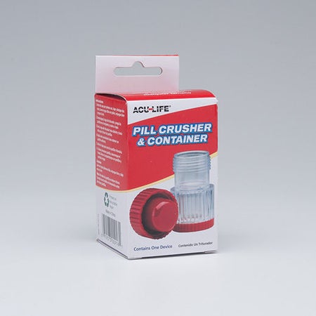 Pill Crusher Acu-Life® Hand Operated Red / Clear