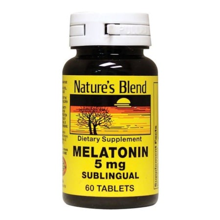 Natural Sleep Aid Nature's Blend 60 per Bottle Tablet 5 mg Strength
