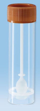 Stool Specimen Container 20 X 76 mm Screw Cap with Sampling Device Unprinted Sterile