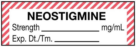 Drug Label UAL™ Anesthesia Label Neostigmine Strength_mg/mL Exp Dt Tm_ Red / White 1/2 X 1-1/2 Inch