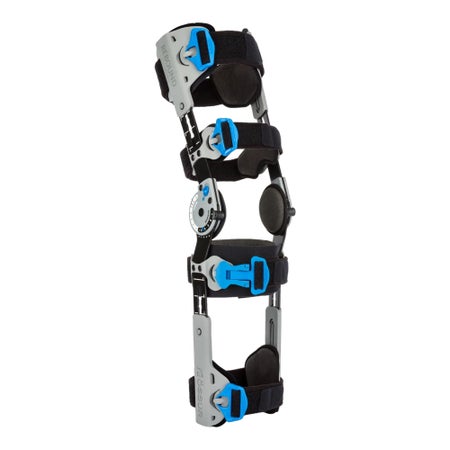 Post-Op Knee Brace Ossur® Rebound® One Size Fits Most Buckle Closure / D-Ring / Hook and Loop Strap 16 to 32 Inch Thigh Circumference Left or Right Knee