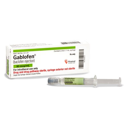 Gablofen® Baclofen 50 mcg / mL Injection 1 mL