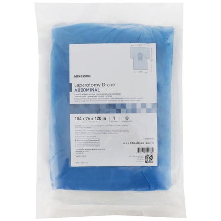Abdominal Drape McKesson Laparotomy Drape 104 W X 76 W X 120 L Inch Sterile