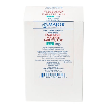 Enalapril Maleate 2.5 mg Tablet 100 Tablets