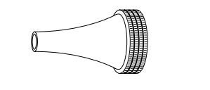 Ear Speculum Tip Round Tip Size 5 Stainless Steel 5 mm Length Reusable